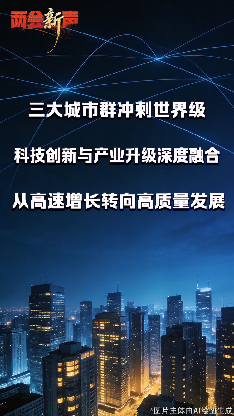 【两会“新”声】中国三大城市群何以冲刺“世界级” 【两会“新”声】中国三大城市群何以冲刺“世界级”